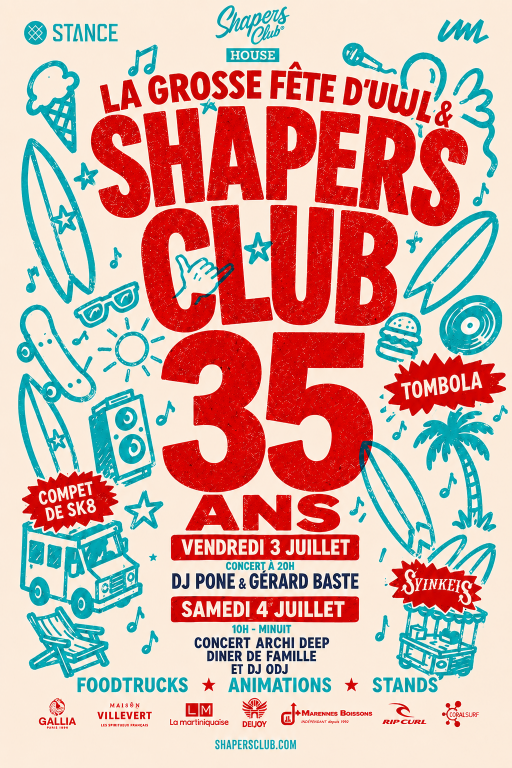 35 ans du Shapers Club — On fête ça comme il se doit
