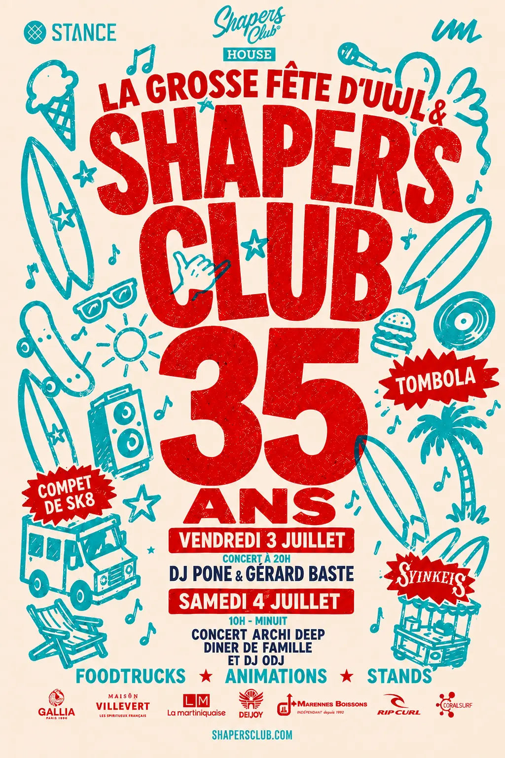35 ans du Shapers Club — On fête ça comme il se doit