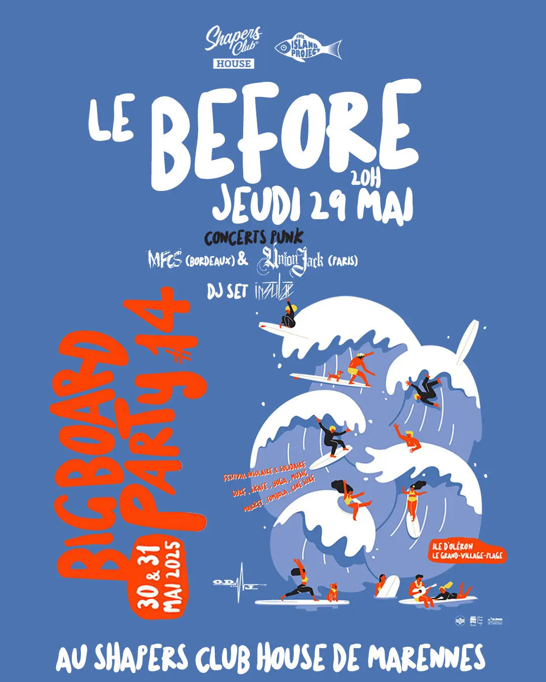 Big Board Party 2025 : testez nos planches + warm-up punk au Shapers Club