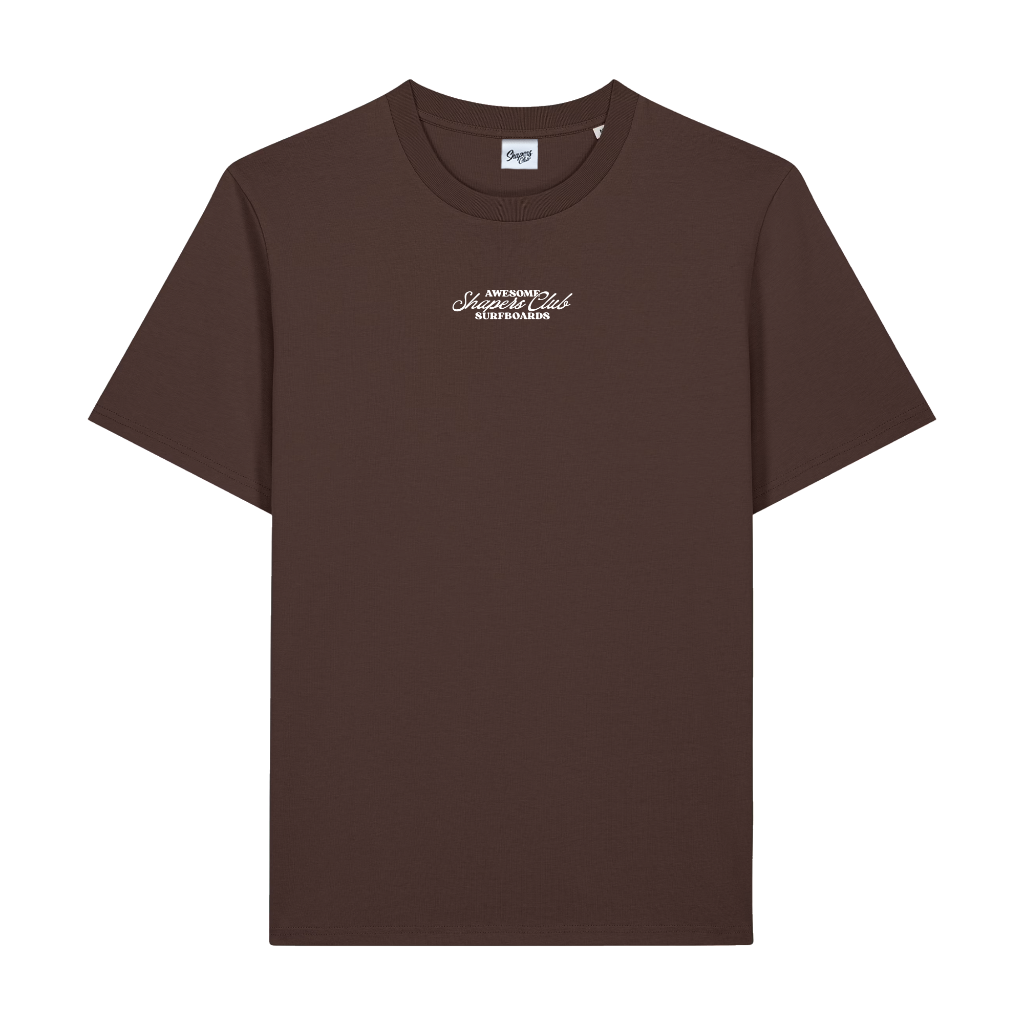 Shapers Club - T-Shirt Regular - Awesome surfboards - Marron - Face avant