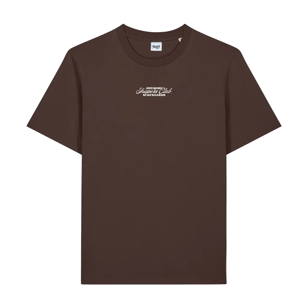 Shapers Club - T-Shirt Regular - Awesome surfboards - Marron - Face avant