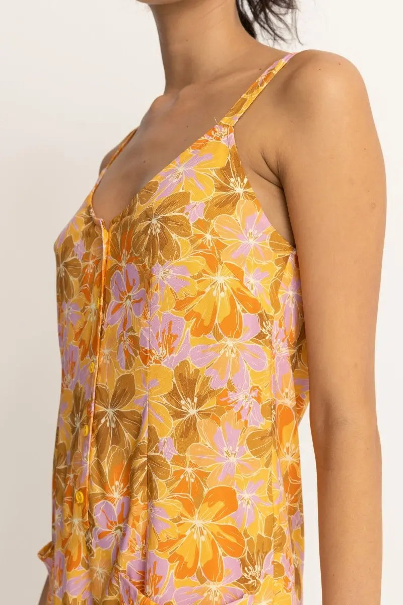 MAHANA FLORAL PLAYSUIT M / US 28 / EU 38 JAUNE - photo 3