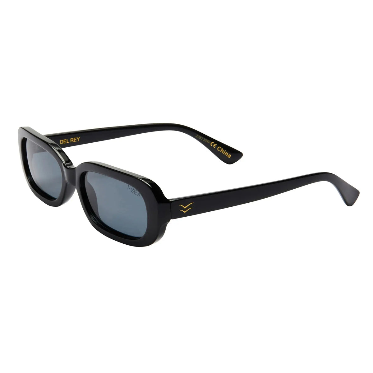 I-SEA - Lunettes de soleil - Retro Frame WIS01DEL Black Smoke Polarized - photo 2