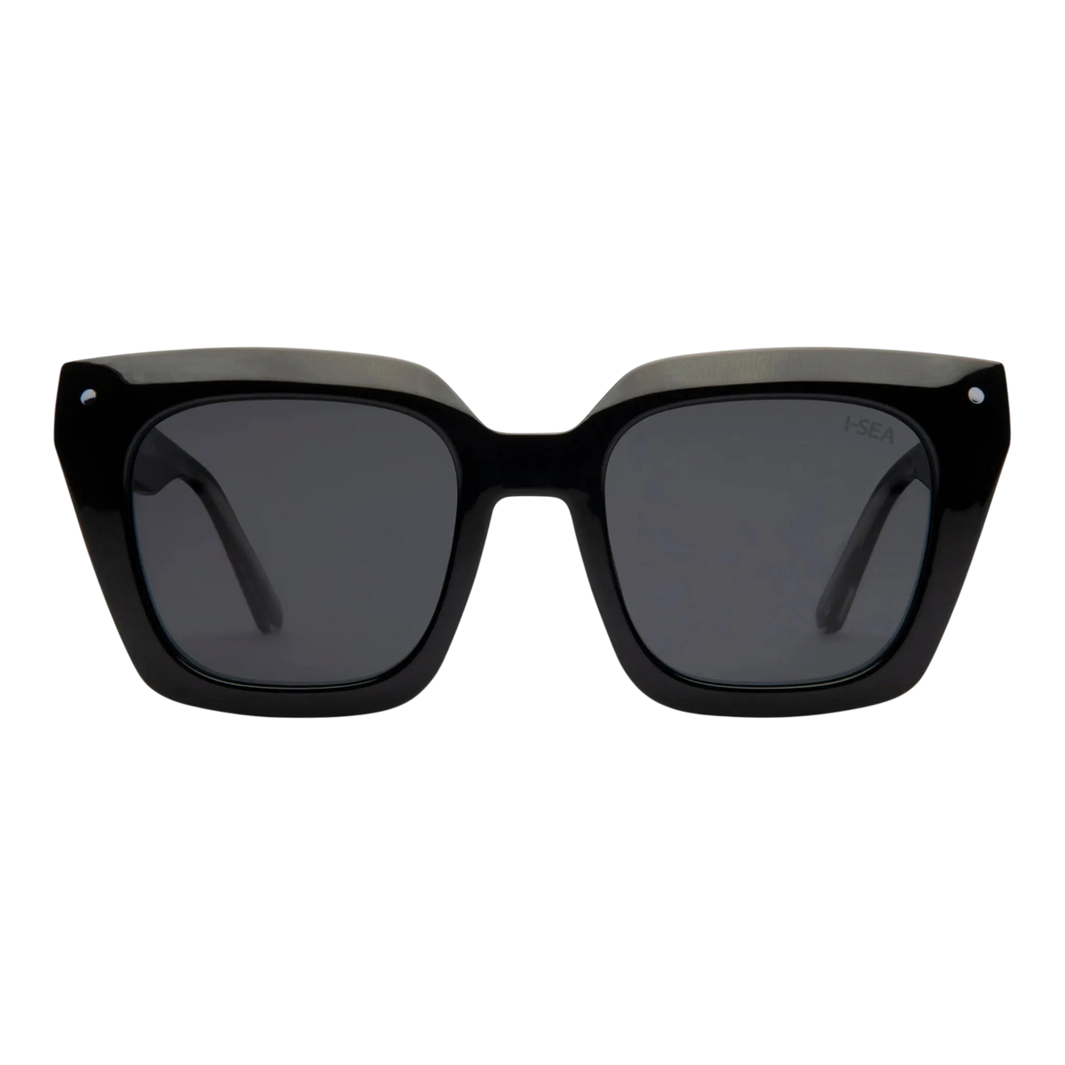 I-SEA - Lunettes de soleil - Retro Frame WIS01JEM Black Smoke Polarized - photo 1
