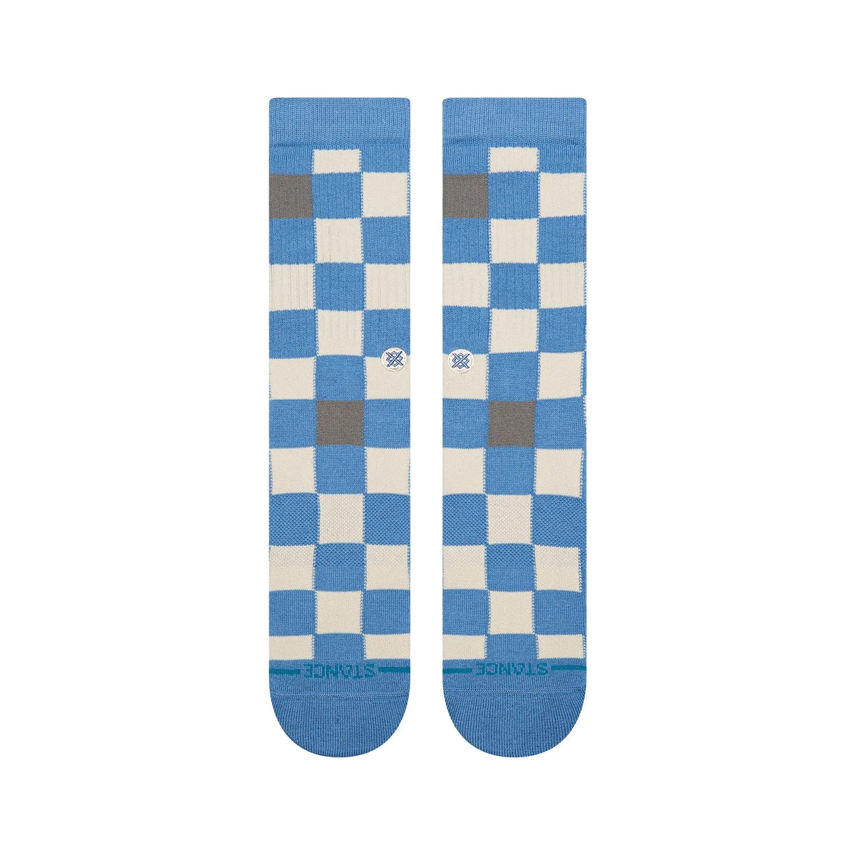 Stance - Chaussettes - Chef Check Crew bleu - photo 2