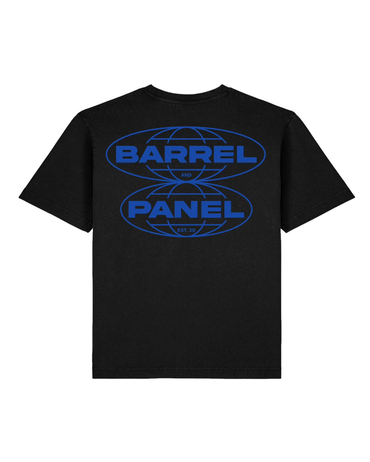 Barrel & Panel - T-Shirt Oversize - Double globe - Washed Black - photo 1