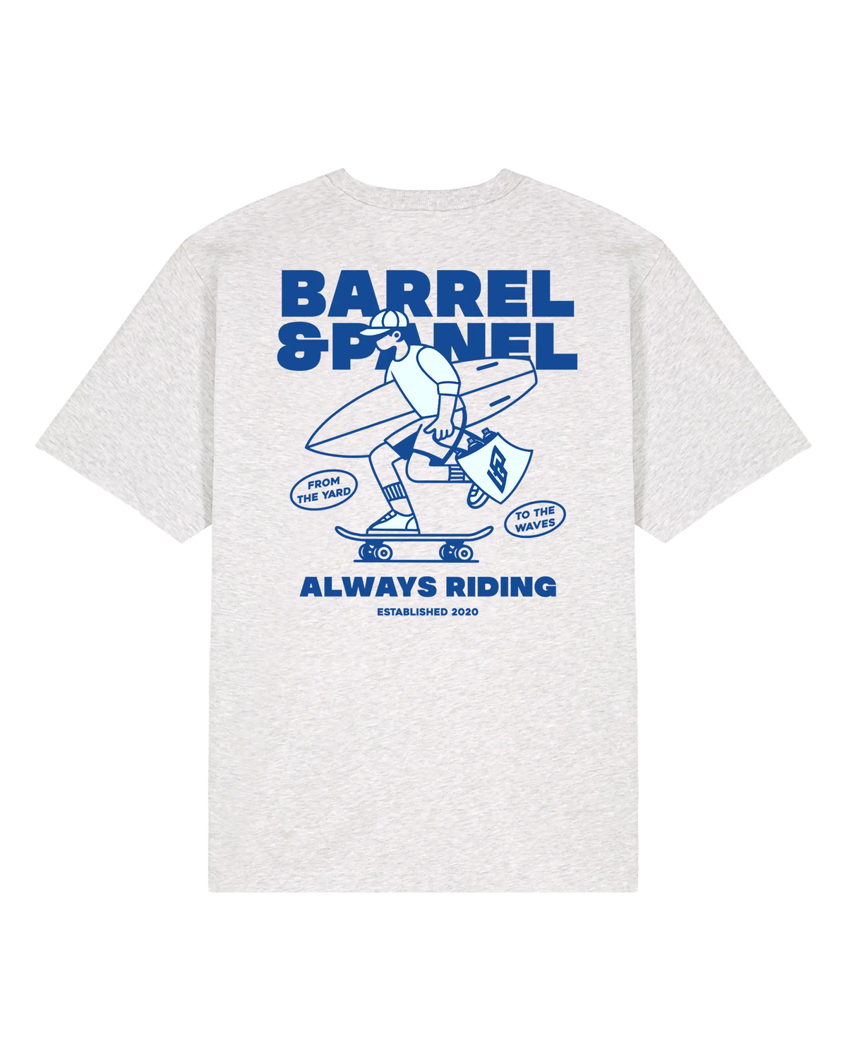 Barrel & Panel - T-Shirt Oversize - Vandal sk8 - Cool Heather Grey - photo 2