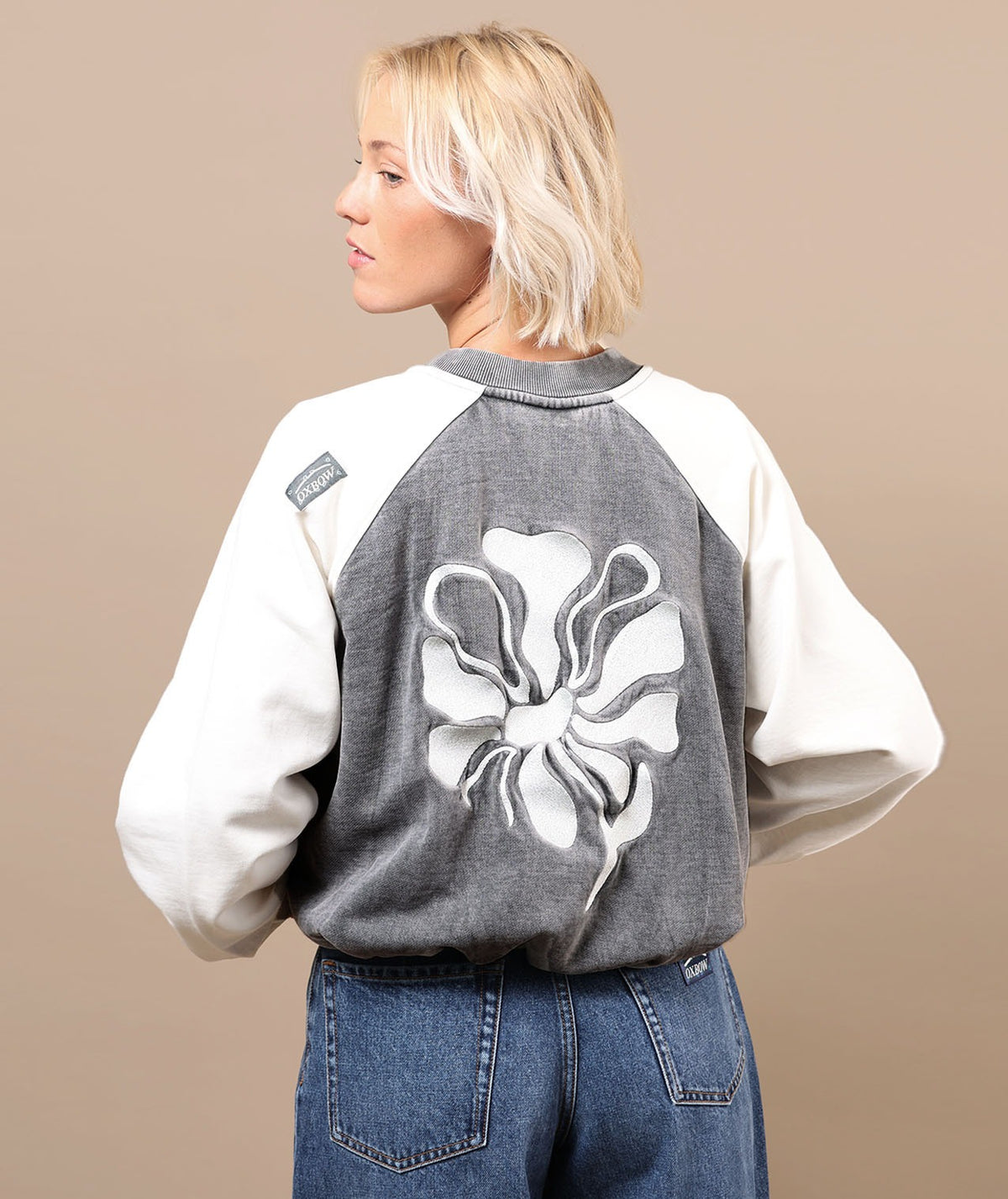 Oxbow - Sweats & hoodies - Warpedflo gris - photo 2