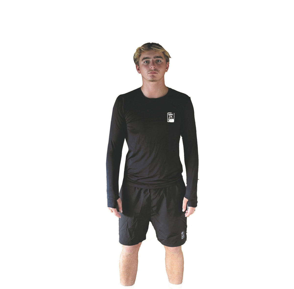 Grajagan - T-shirts manches longues - Top UV - Long sleeve noir - photo 1