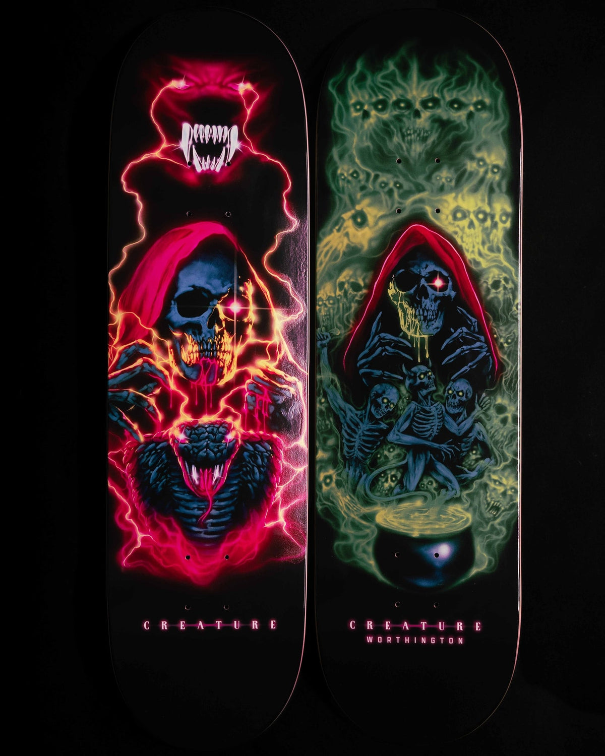 Creature skateboard - Planches de skate - Deck Terror Sight Russell noir - photo 1