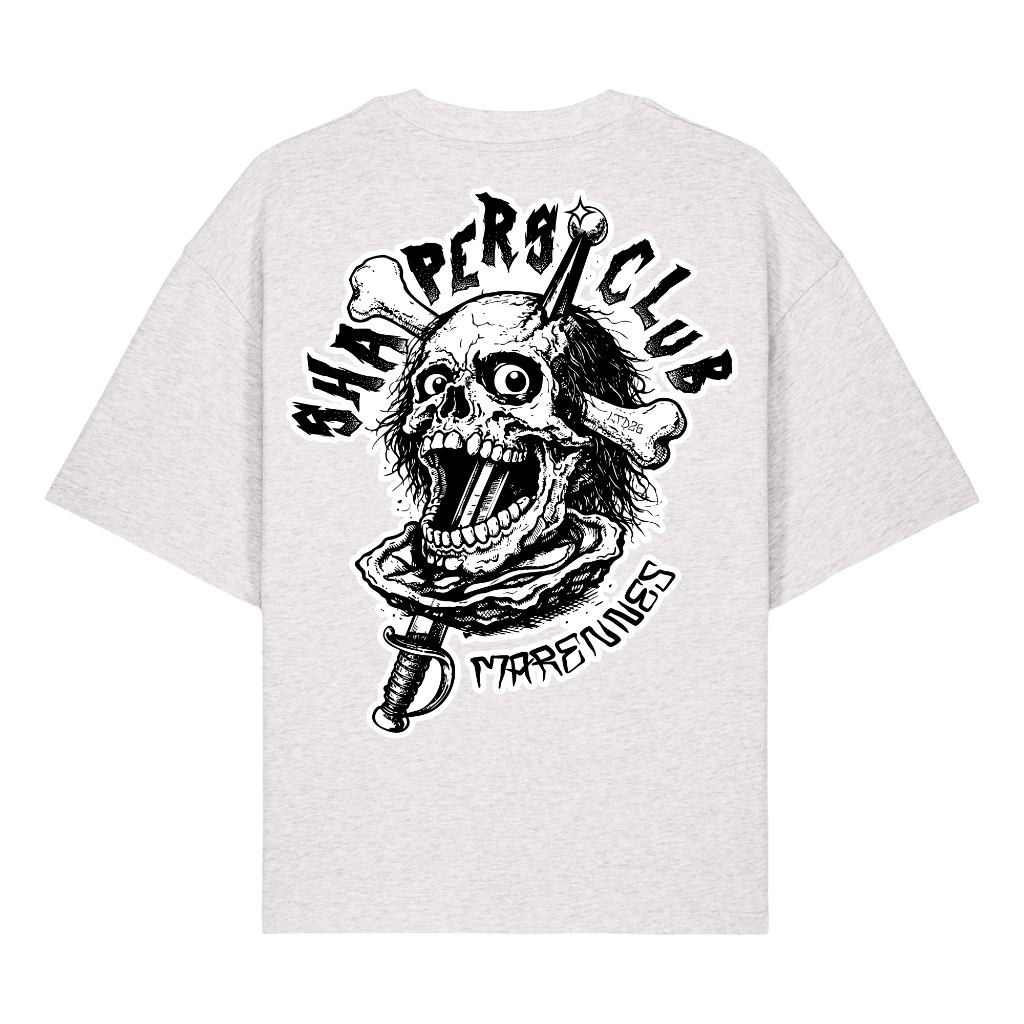 Shapers Club - T-Shirt Oversize - Zorlac - Gris - Face arrière