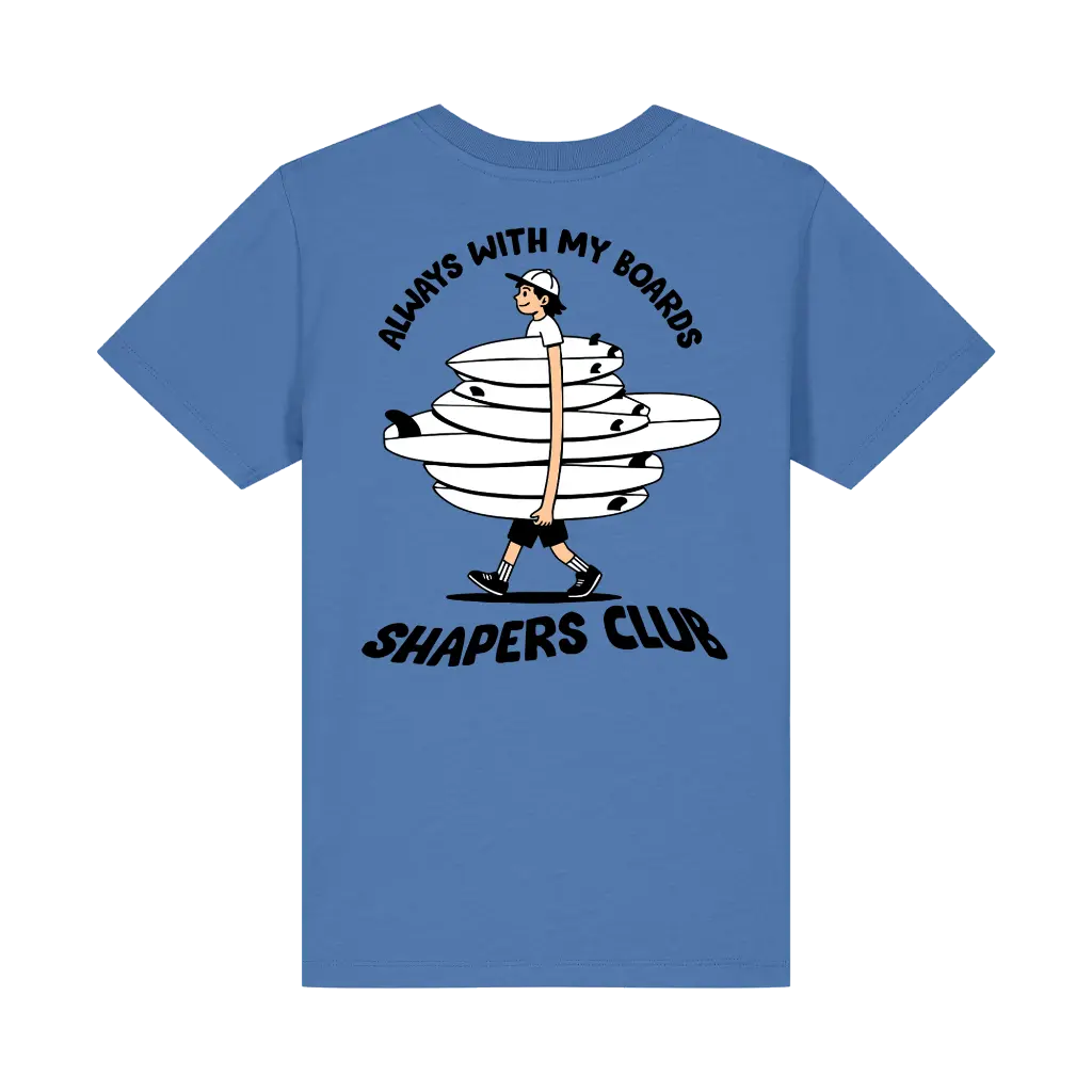Shapers Club - T-Shirt Kids - My boards - Bleu - Face arrière