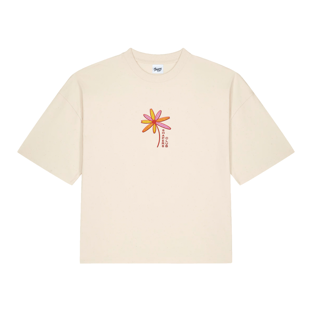 Shapers Club - T-Shirt Femme - Flower quiver - Beige - Face avant
