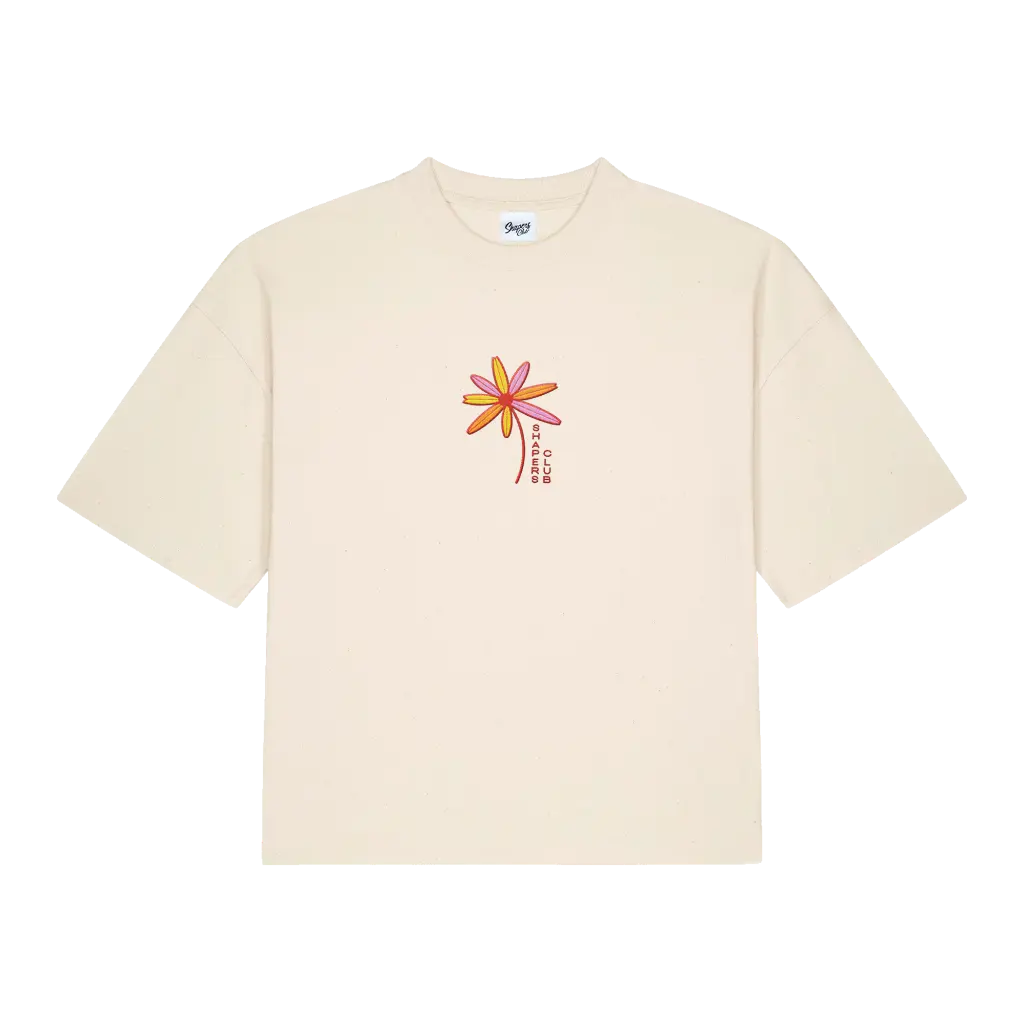Shapers Club - T-Shirt Femme - Flower quiver - Beige - Face avant