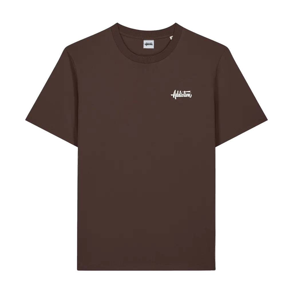 Addiction - T-Shirt Regular - Connection - Marron - Face avant