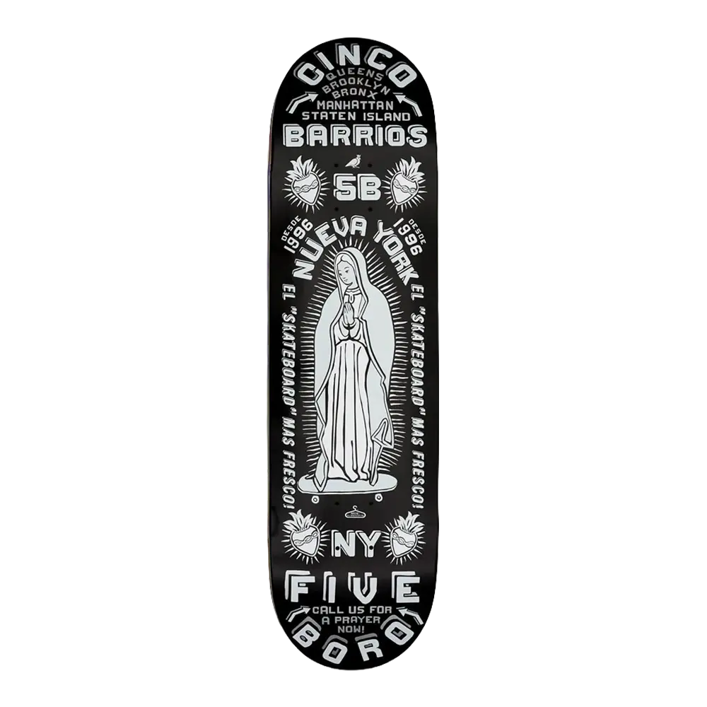 5Boro - Decks skate - Cinco Barrios noir V7 distribution