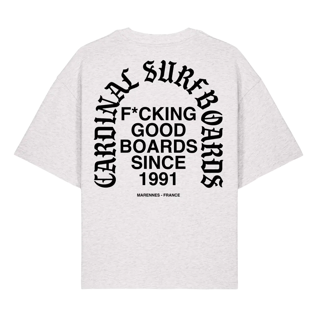 Cardinal - T-Shirt Oversize - Gothic punchline - Gris - Face arrière