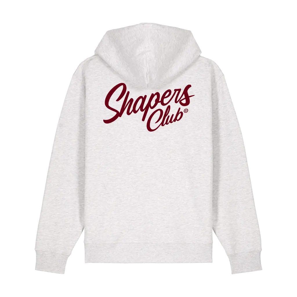 Shapers Club - Hoodie - Classic logo RED - Gris - Face arrière