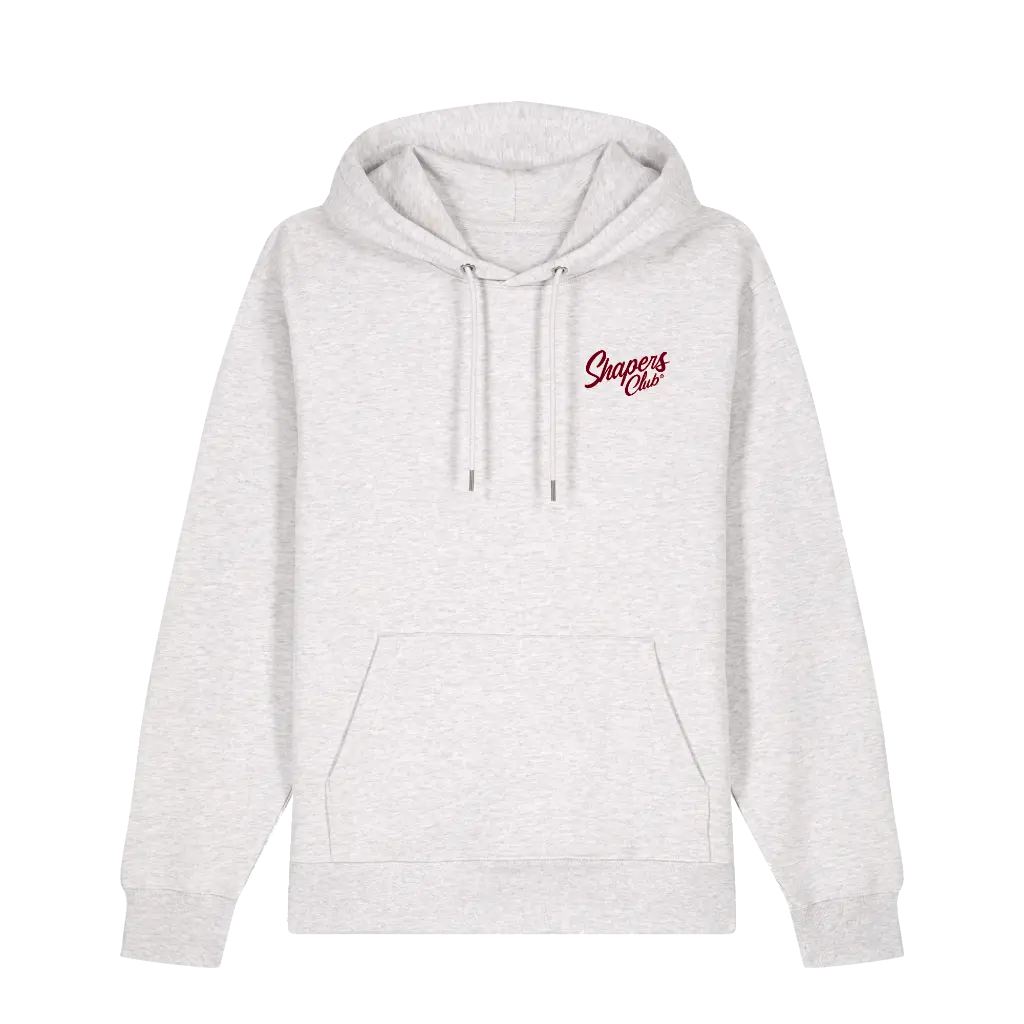 Shapers Club - Hoodie - Classic logo RED - Gris - Face avant