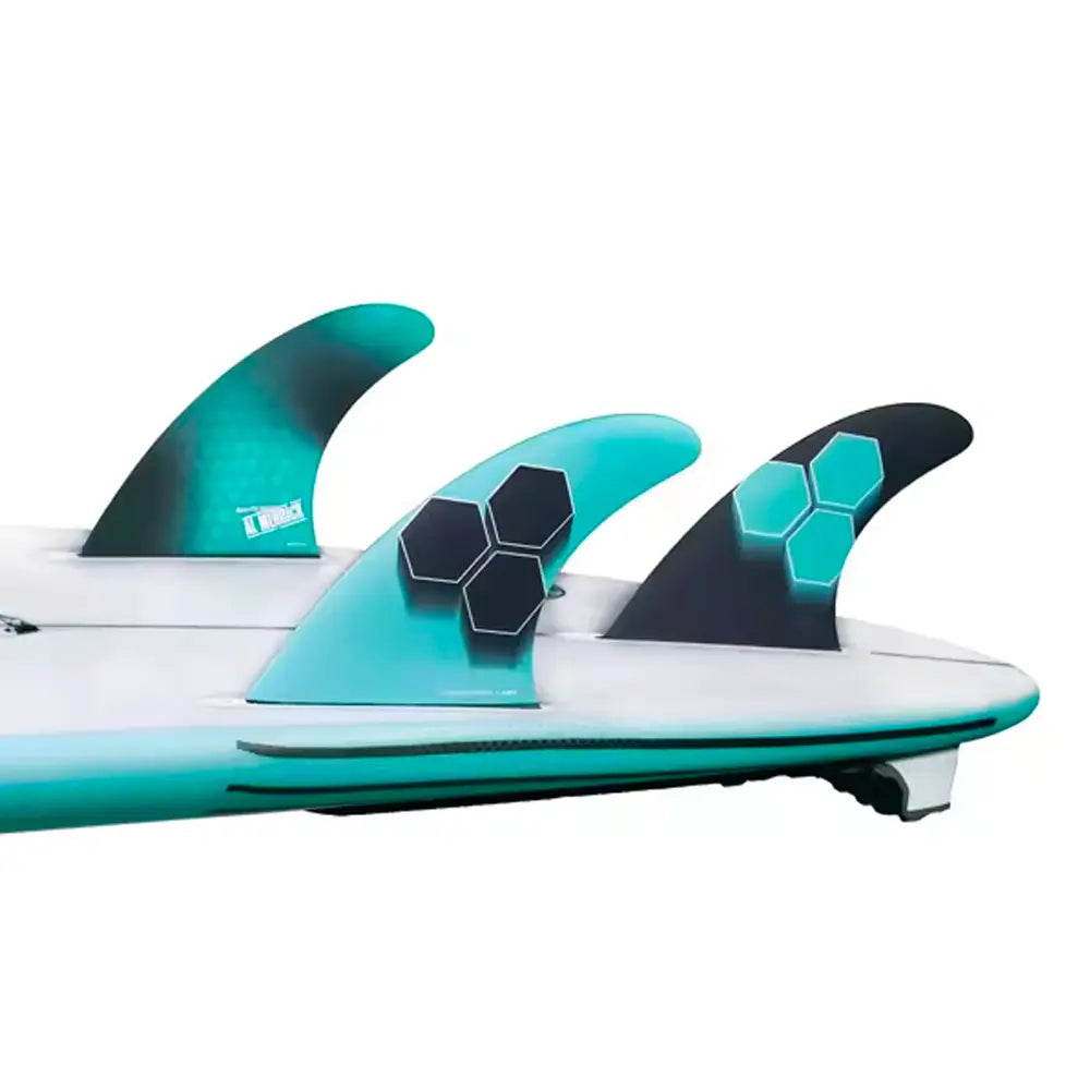 Futures - Ailerons thruster - AM1 Honeycomb RTM turqoise Surfshop - Shapers Club House