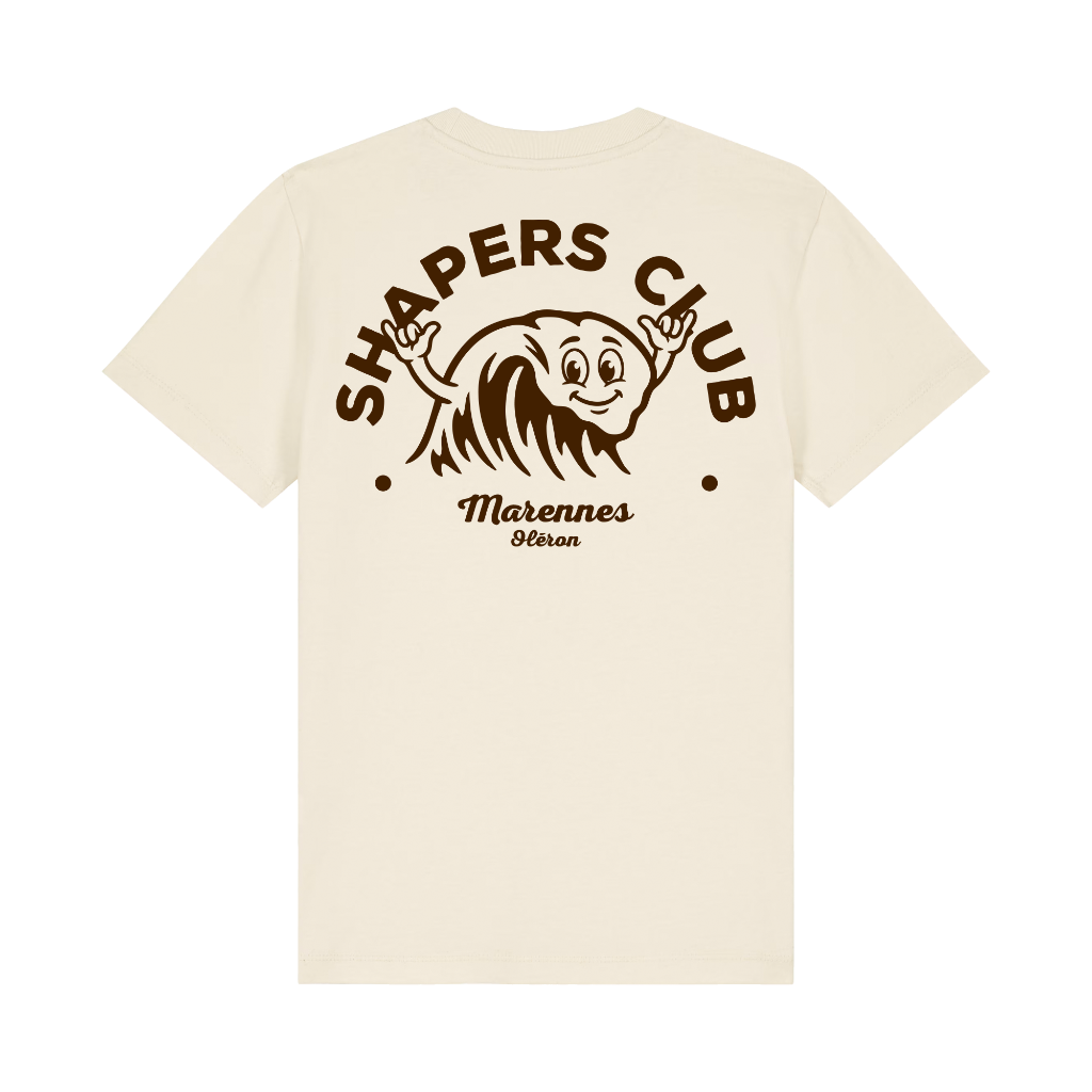 Shapers Club - T-Shirt Kids - Shaka Wave - Beige - Face arrière