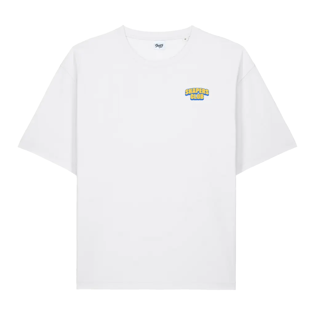 Shapers Club - T-Shirt Oversize - Address SS26 - Blanc - Face avant
