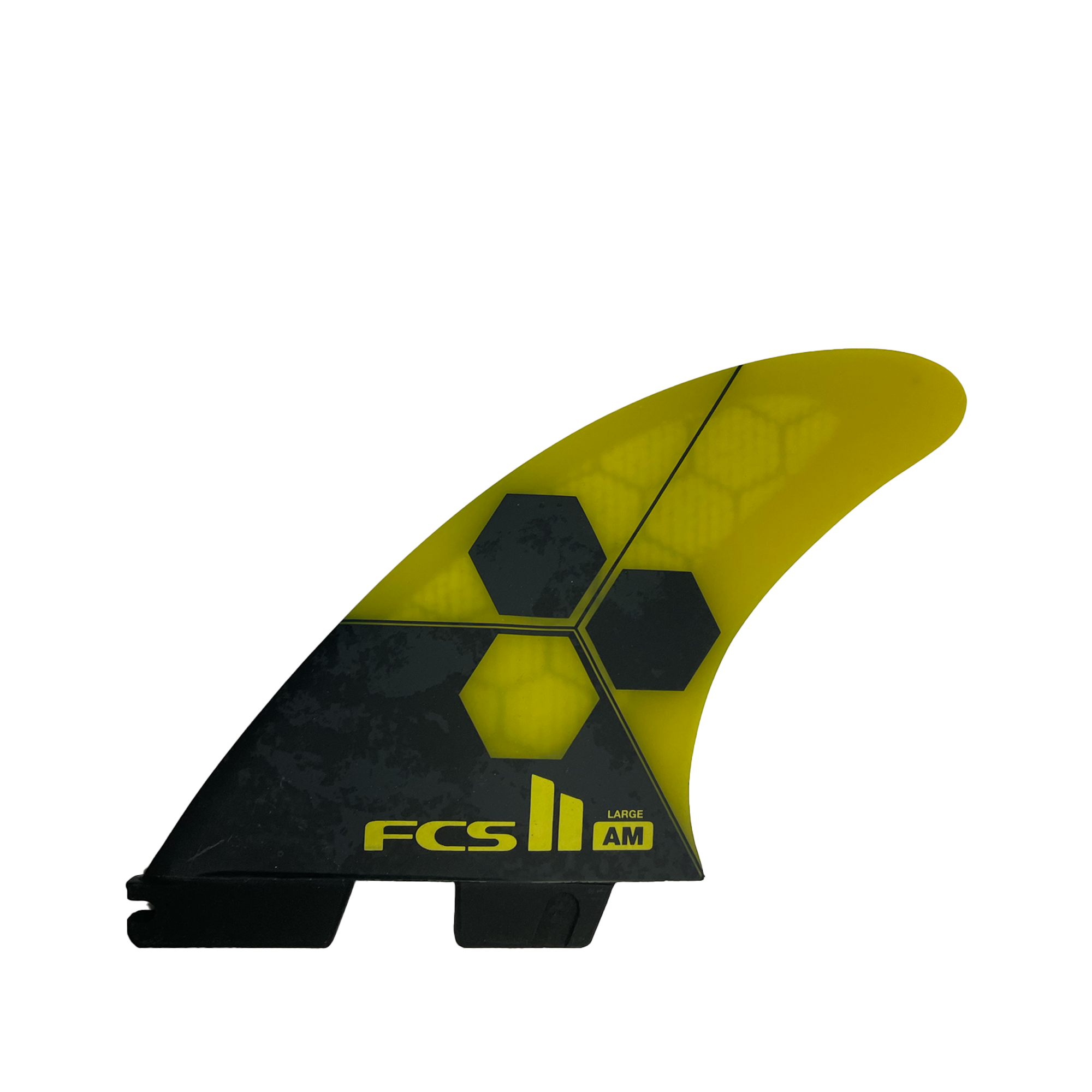 Ailerons Thruster FCS Ⅱ - Carver Shapers series (Al Merrick) PC Performance Core - Large - Jaune