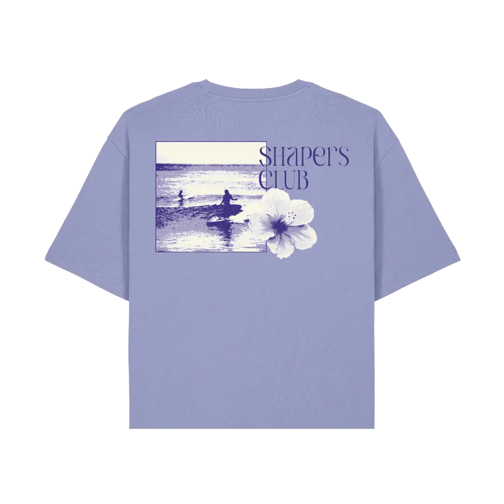 Shapers Club - T-Shirt Femme - Hibiscus - Violet - Face arrière