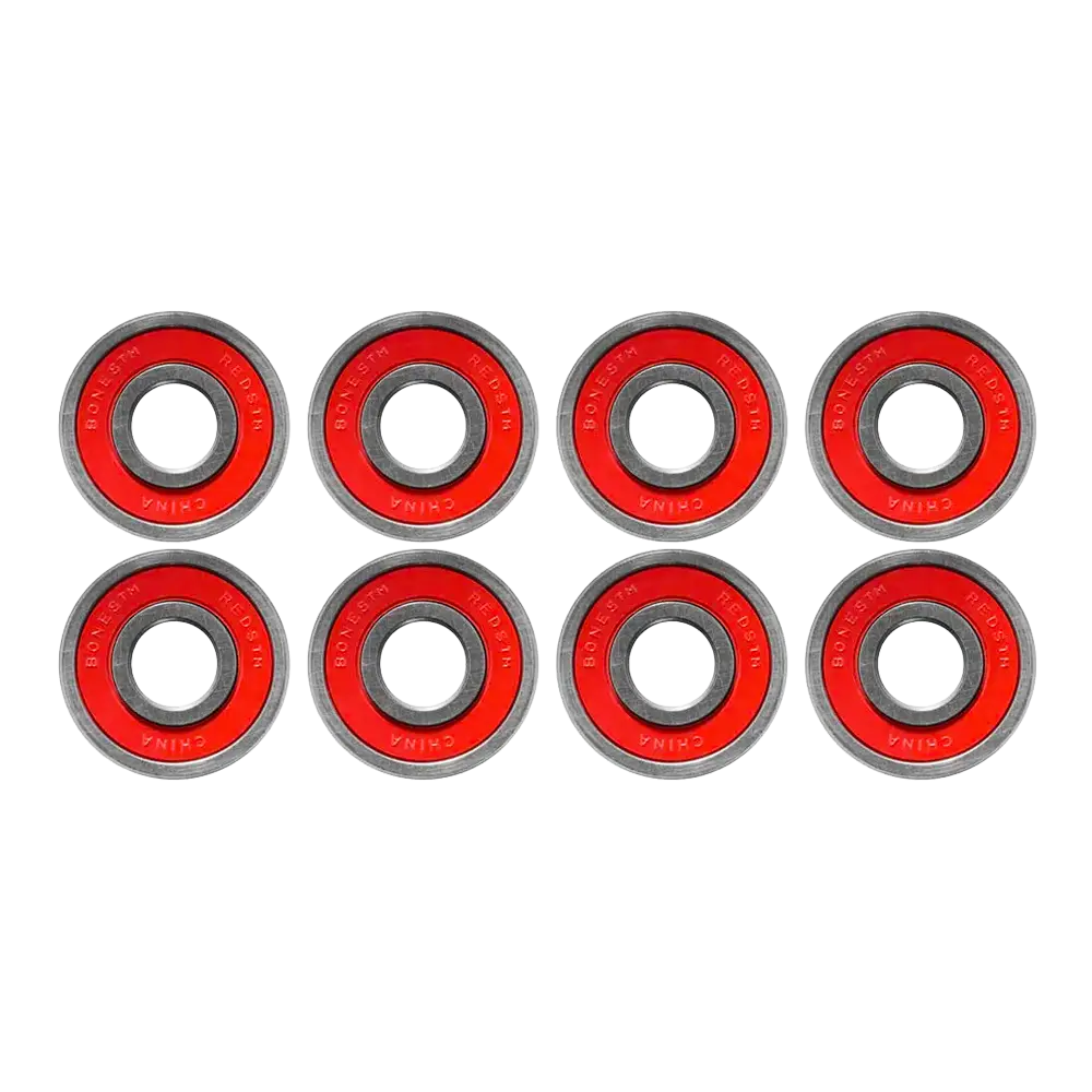 Bones - Roulements - Jeu de 8 rouge V7 distribution