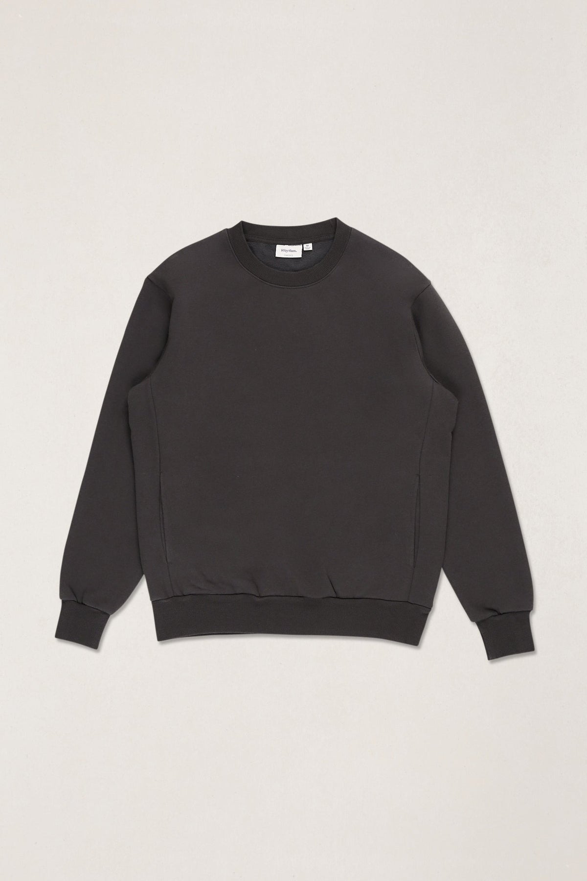 Rhythm Classic Fleece Crew Vintage Black – vue à plat