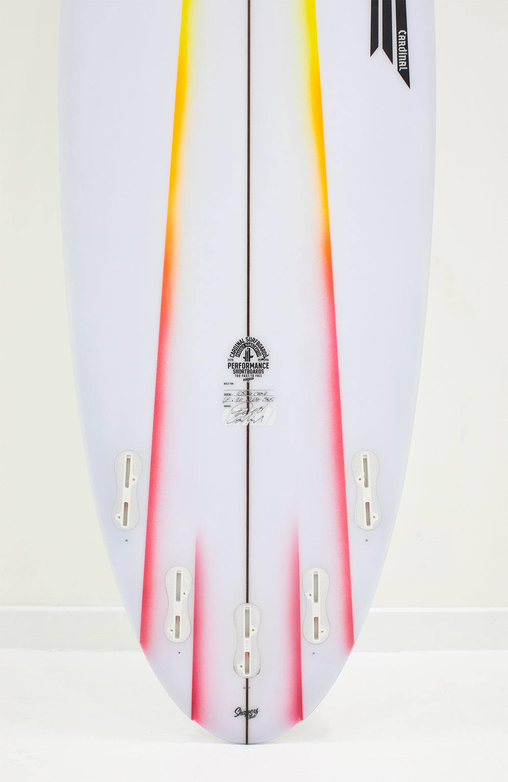 Cardinal surfboards - Monster fins step up - 6'2" x 20 1/4" x 2 7/16" - 36,5L