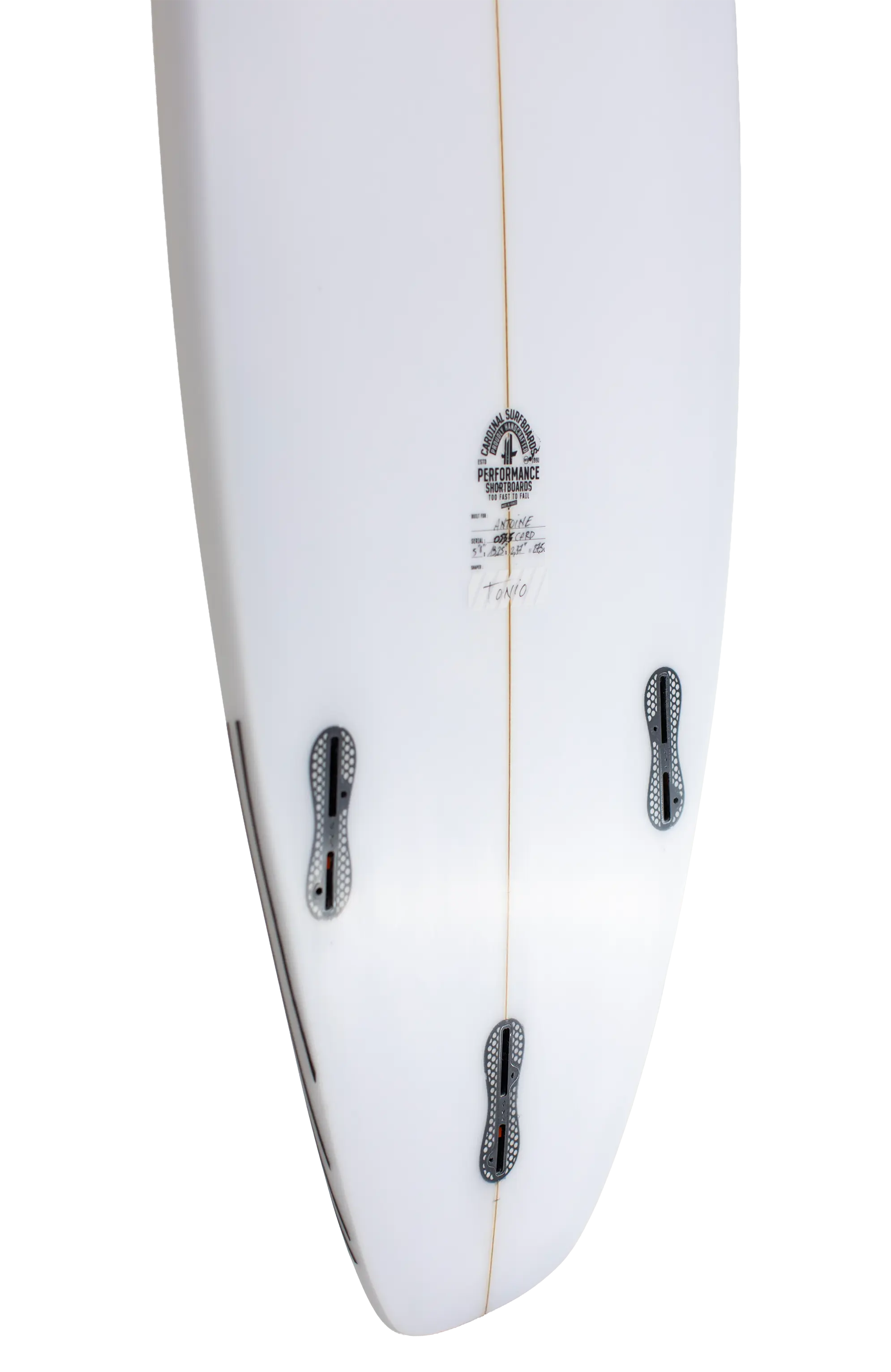 Cardinal surfboards - Buddy 2 - 5'8" x 19" 1/4 x 2" 3/8 - 27.5L Shapers club