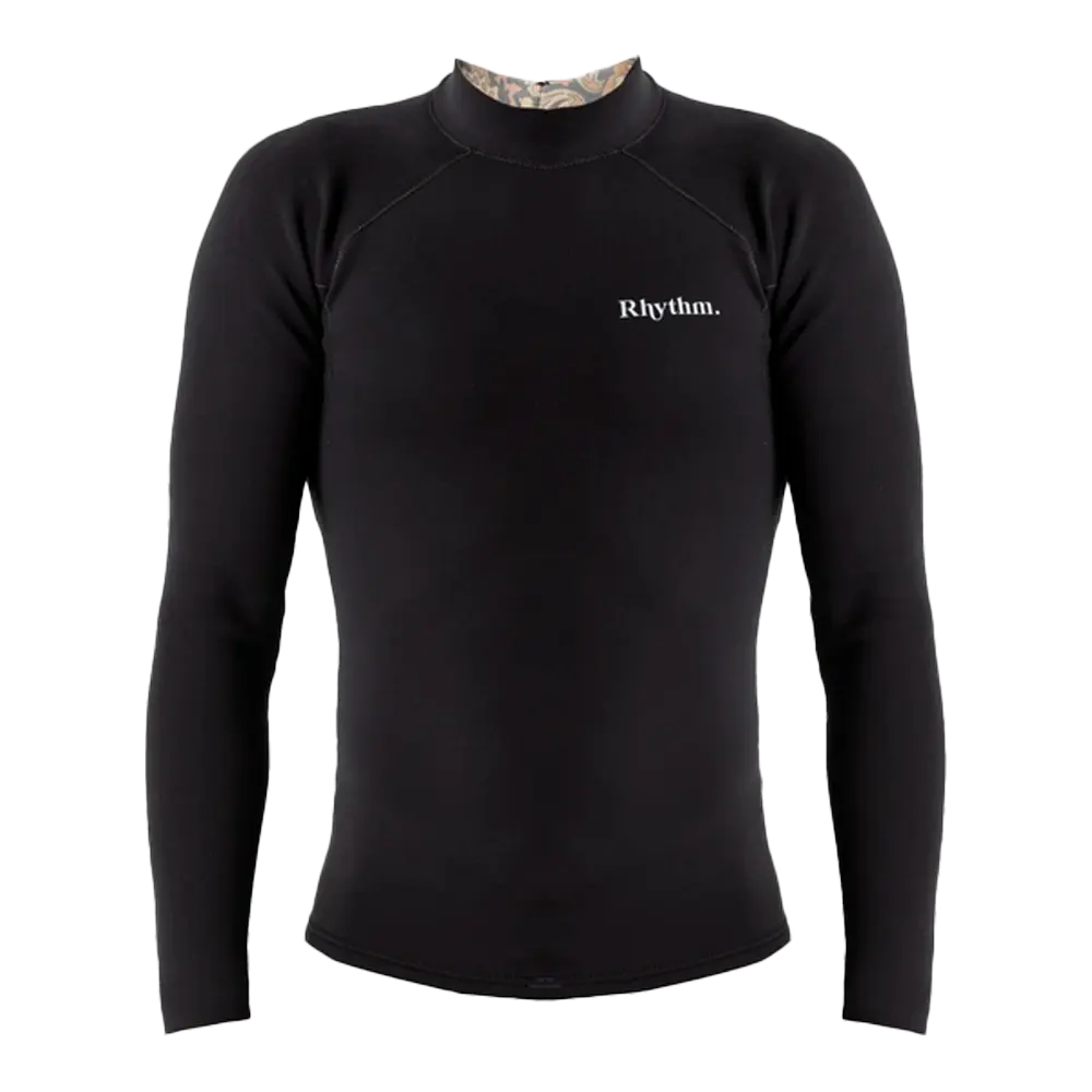 Rhythm - Top néoprène homme - Classic veste back zip noir Surfshop - Shapers Club House