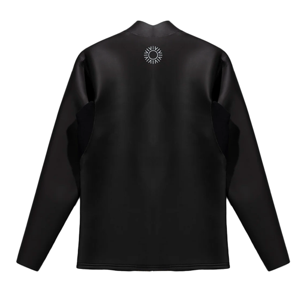 Rhythm - Top néoprène homme - Classic veste retro front zip noir