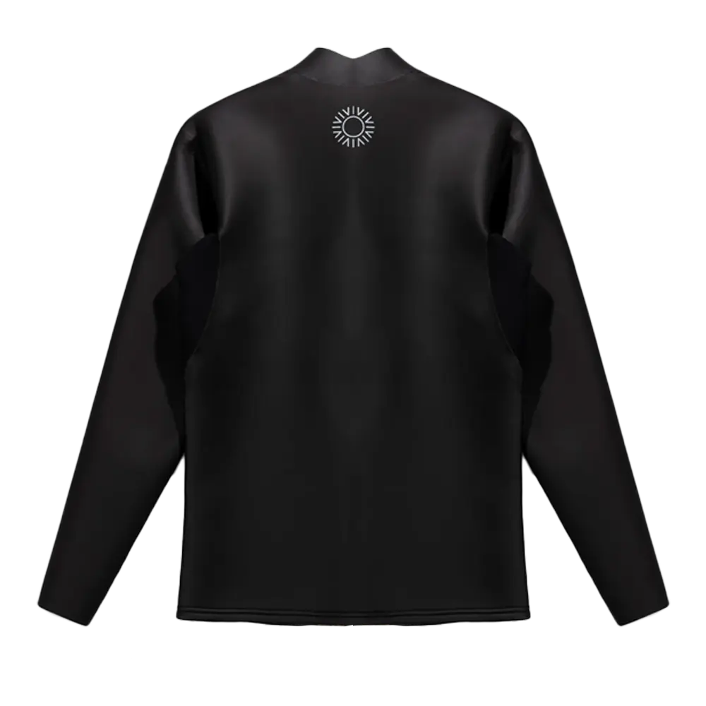Rhythm - Top néoprène homme - Classic veste retro front zip noir Surfshop - Shapers Club House
