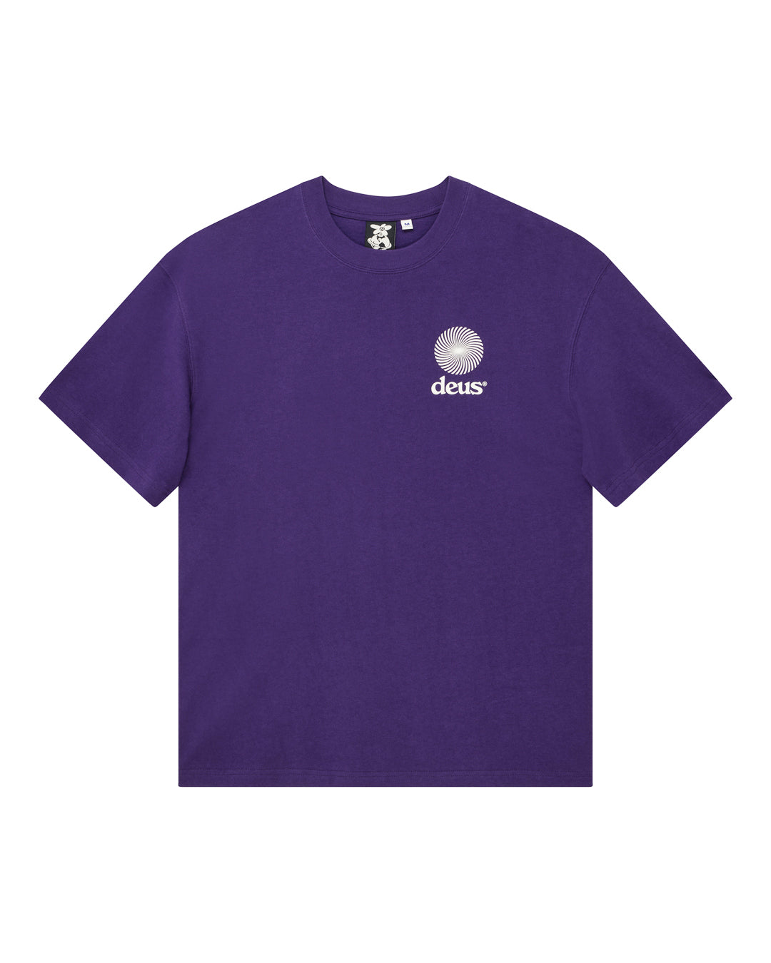 Deus Ex Machina Strata Tee Violet Indigo – vue à plat