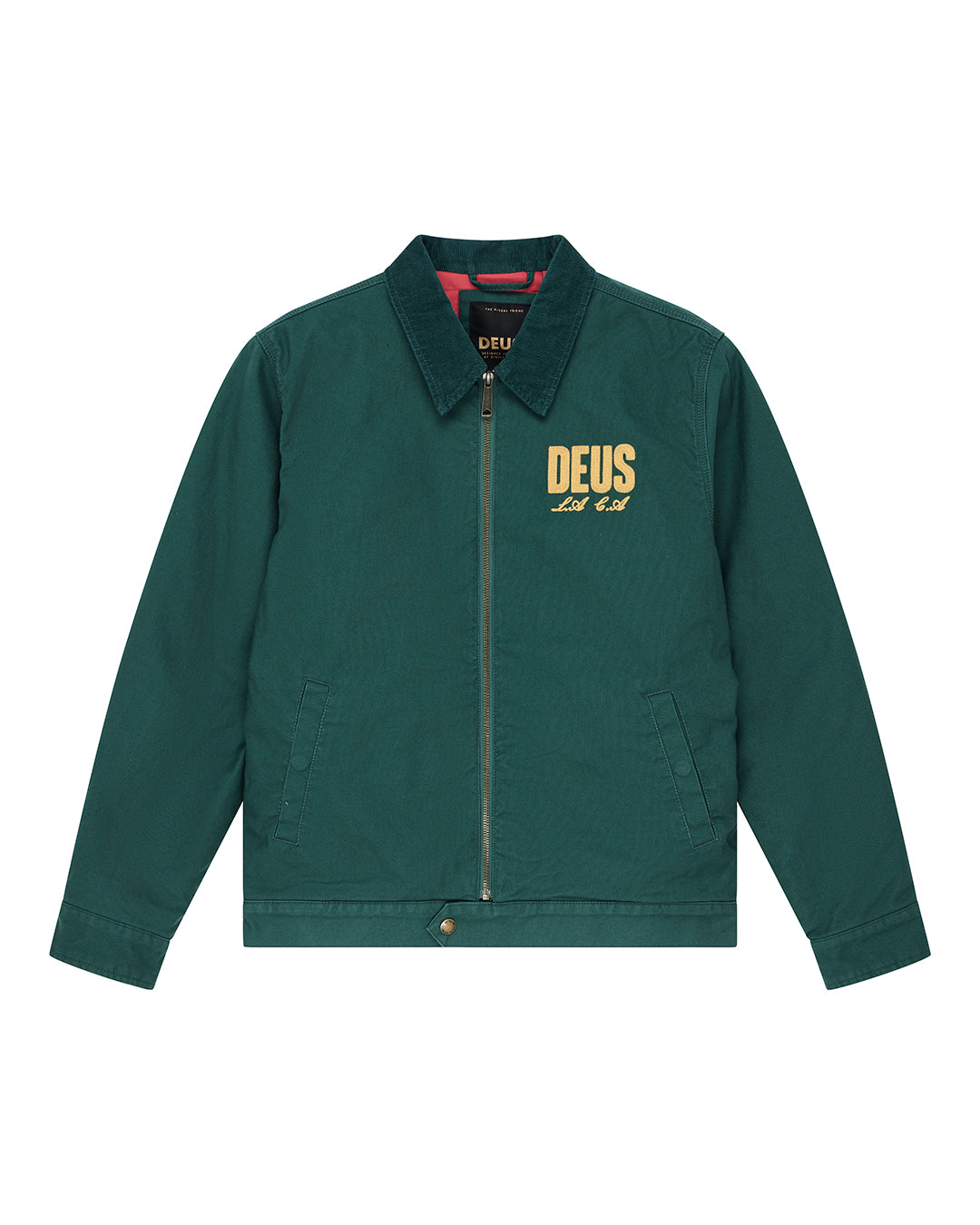 Veste Cutaway vert Deus Ex Machina, coton whipcord brodé – vue 3