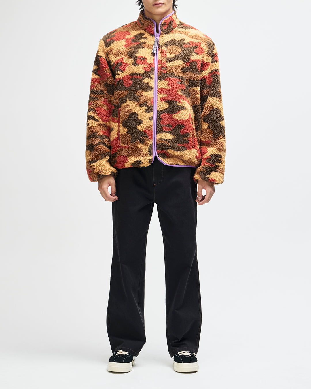Polaire réversible Owen Deus Ex Machina, sherpa camo et noir – vue 4