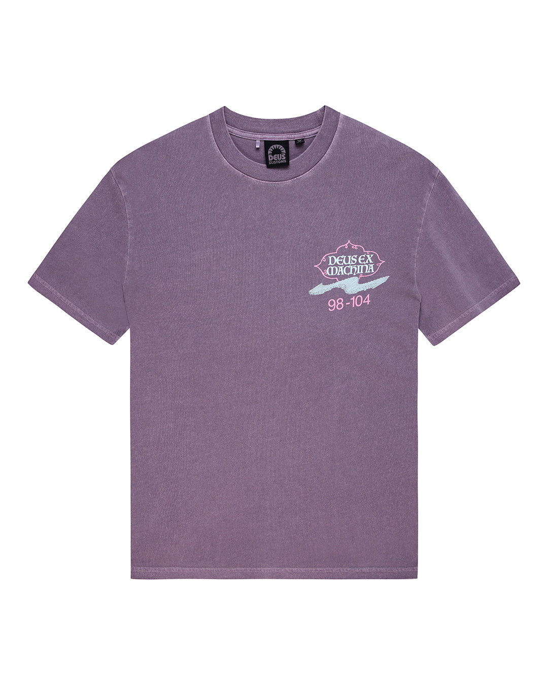 Deus Ex Machina Easy Peacey Tee Grape Purple – vue à plat