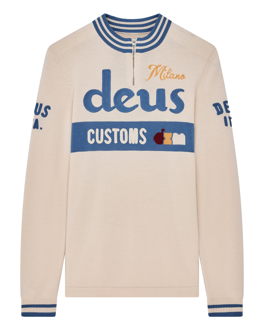Maillot manches longues Henzen blanc Deus Ex Machina, maille mérinos – vue 3