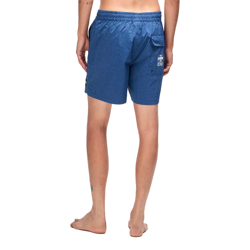 Deus Ex Machina - Boardshorts - Service swim short bleu Deus ex machina