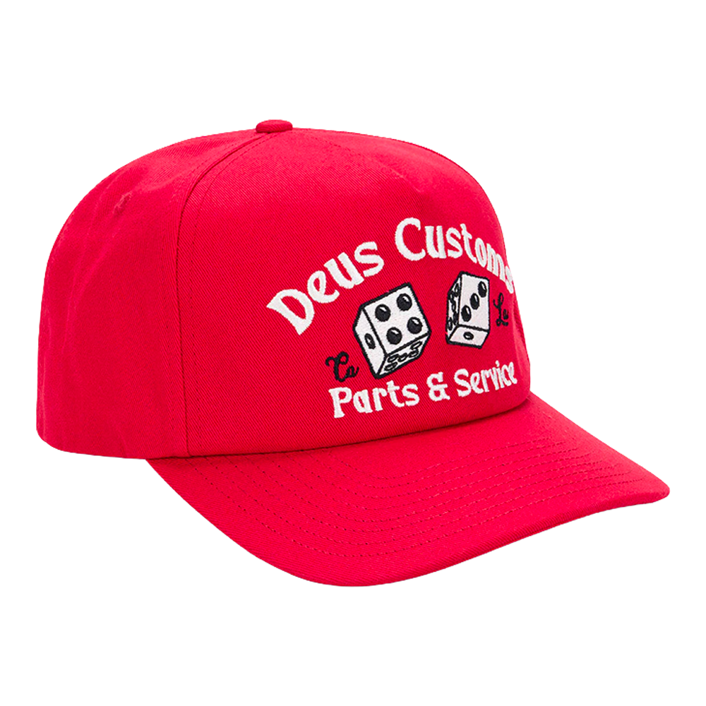 Deus Ex Machina - Casquettes - Knucklebones cap rouge Deus Ex Machina