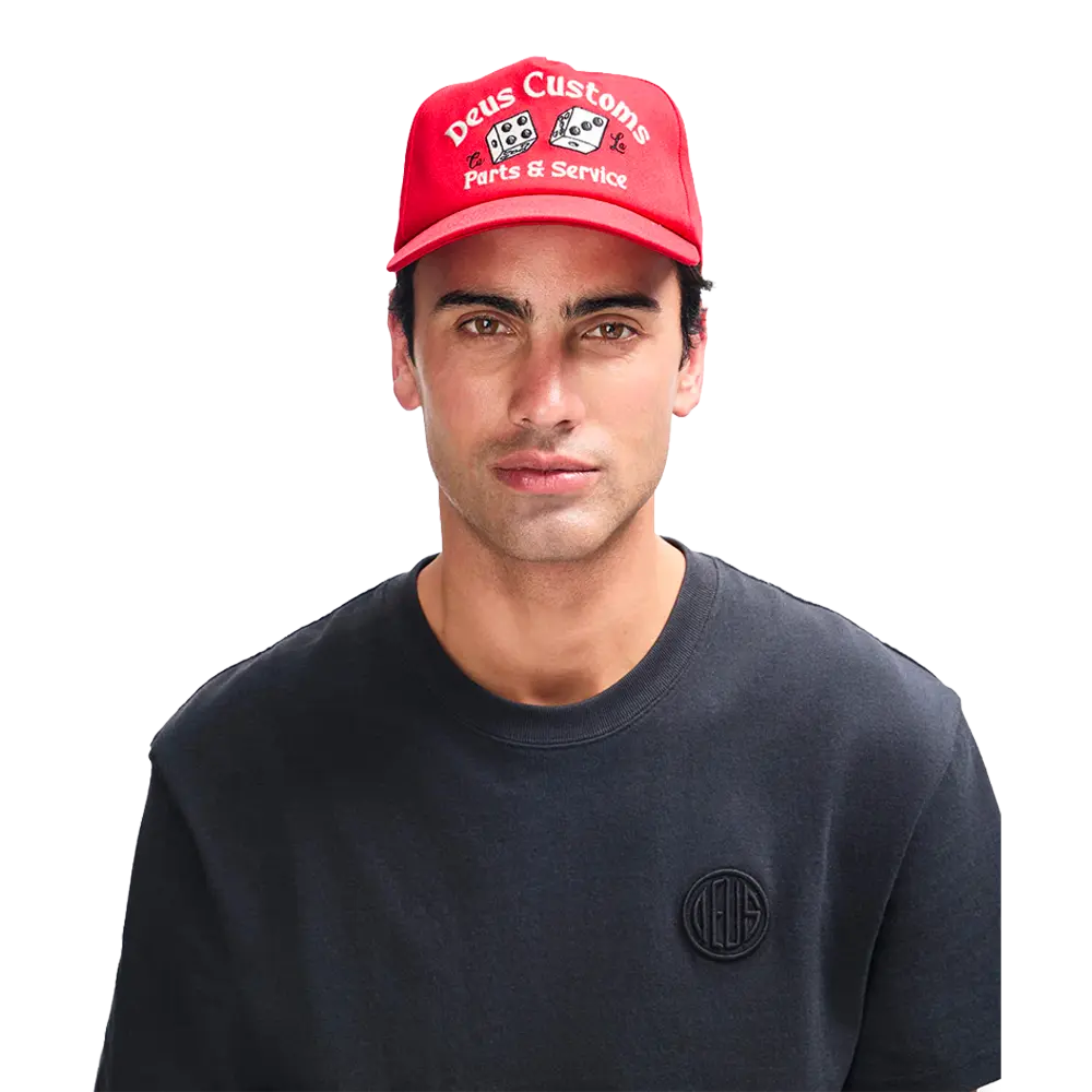 Deus Ex Machina - Casquettes - Knucklebones cap rouge Deus ex machina