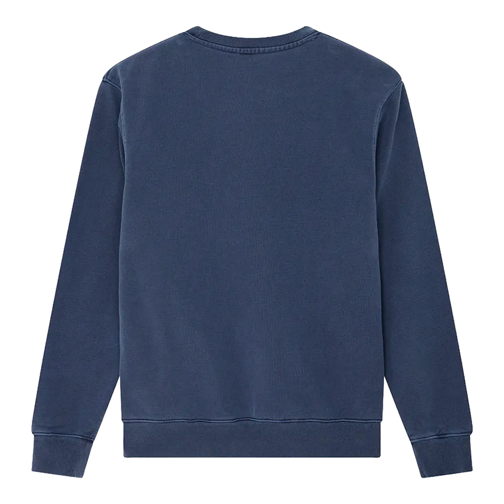Deus Ex Machina - Sweats col rond - Shield garment dyed crew bleu Deus ex machina