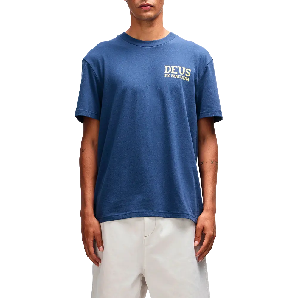 Deus Ex Machina - T-shirts - Chinook tee bleu Deus ex machina