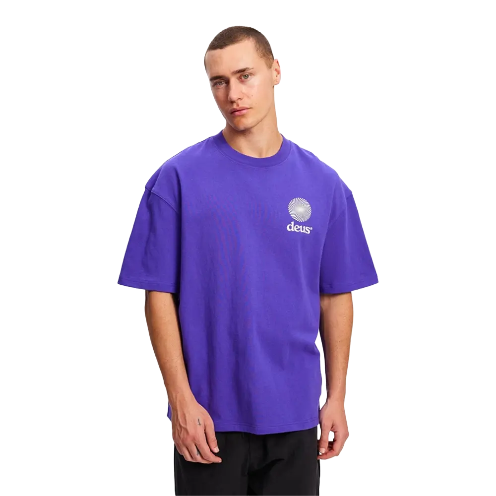 Deus Ex Machina - T-shirts - Strata tee violet Deus ex machina