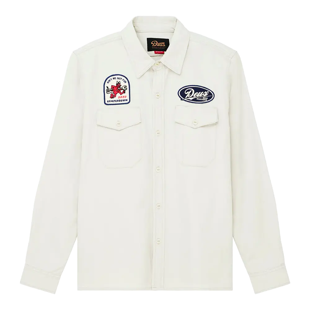 Deus Ex Machina - Vestes - Nomad shirt blanc Deus ex machina