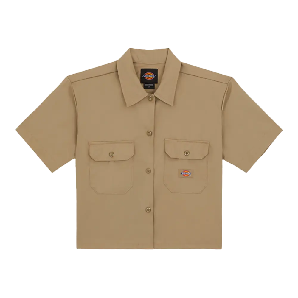 Dickies - Chemise - Work shirt cropped vert Surfshop - Shapers Club House