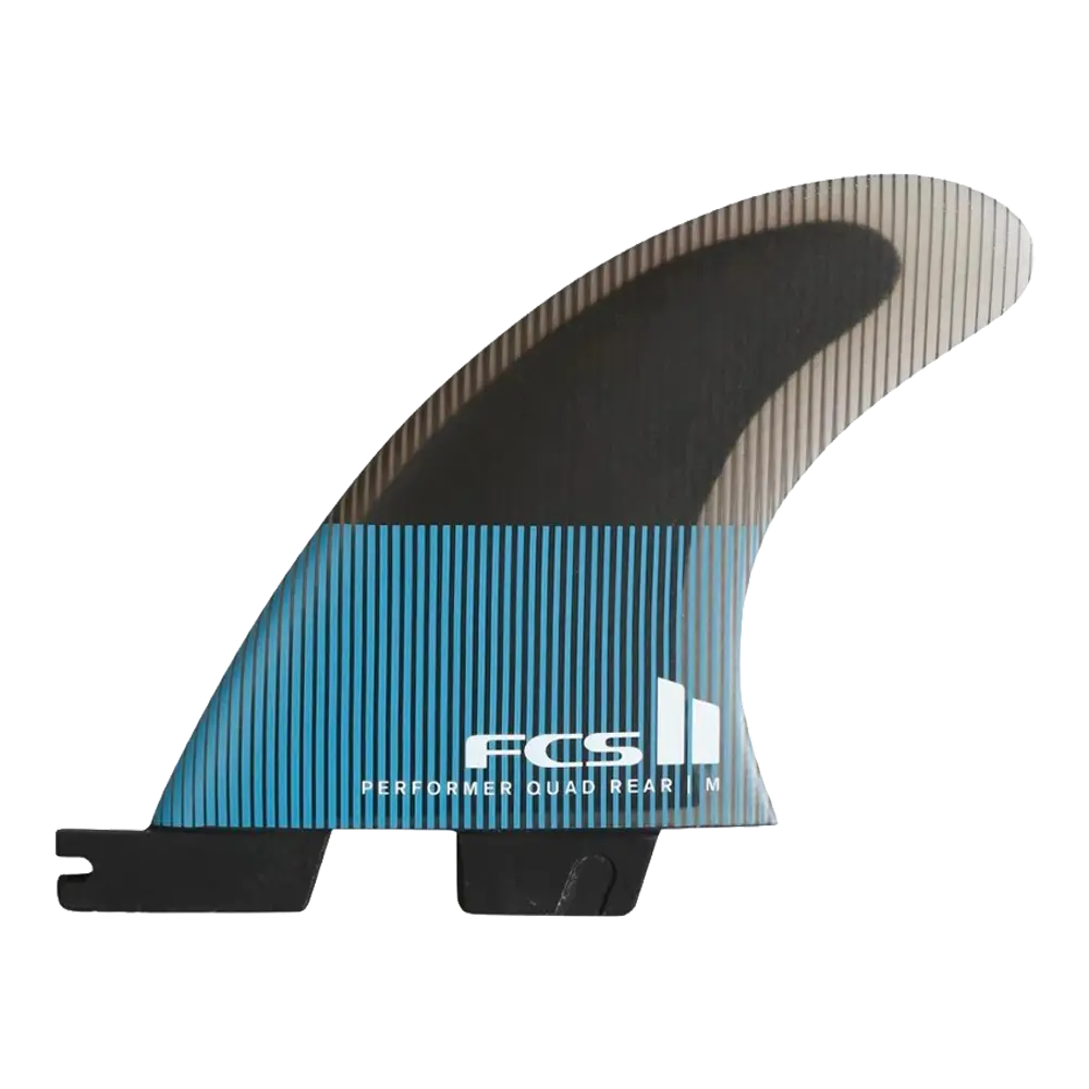 FCS II - Ailerons Quad - Performer rear retail Performance Core bleu Surf Hardware International