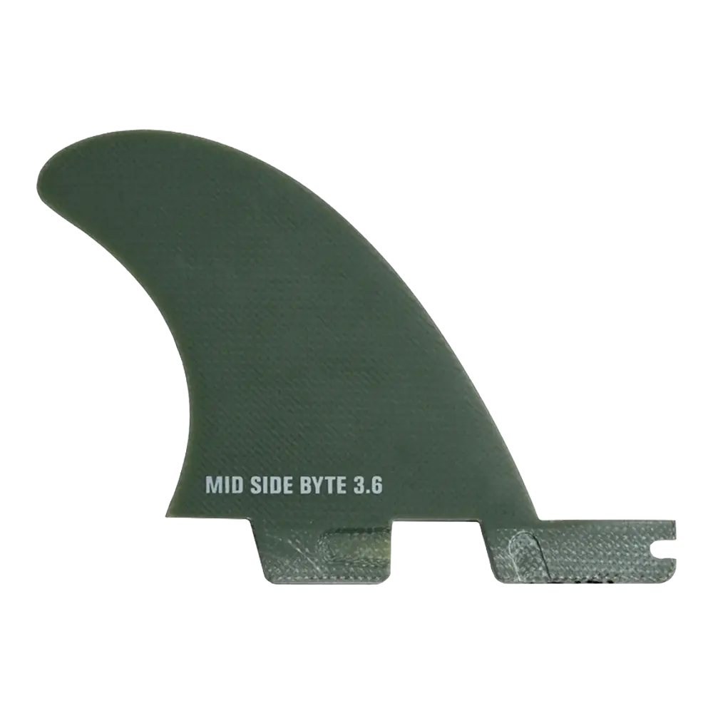 FCS II - Ailerons Side Bytes - FCS II Mid Side Byte PG Fibre de verre blanc Surf Hardware International